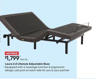 Sleep Country Laura 2.0 lifestyle adjustable base offer