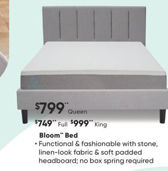 Sleep Country Bloom bed offer