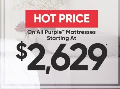 Sleep Country Purple mattresses offer
