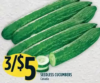 Marché Adonis Seedless cucumbers offer