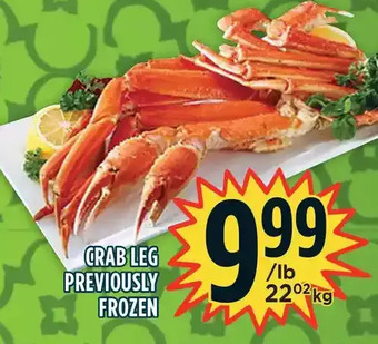 Marché Adonis Crab leg offer