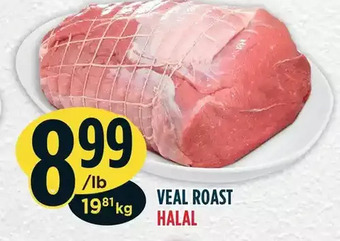 Marché Adonis Veal roast halal offer