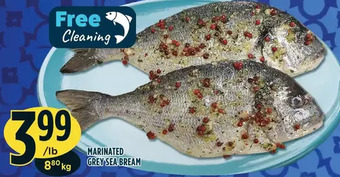 Marché Adonis Marinated grey sea bream offer