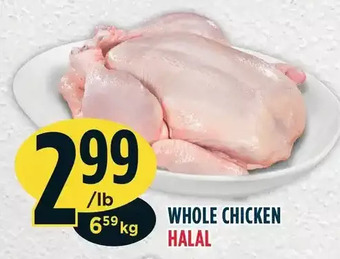 Marché Adonis Whole chicken halal offer