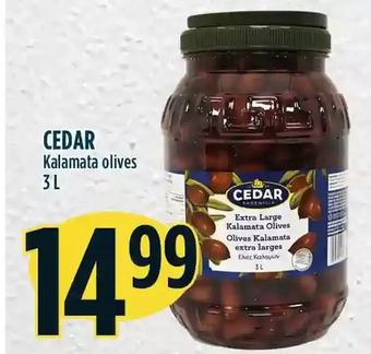 Marché Adonis Cedar kalamata olives offer