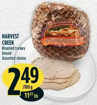 Marché Adonis Harvest creek roasted turkey breast offer