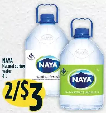 Marché Adonis Naya natural spring water offer