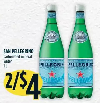 Marché Adonis San pellegrino carbonated mineral water offer