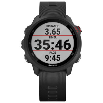 Best Buy Garmin forerunner 245 music 30mm gps watch with heart rate monitor - large - black offer