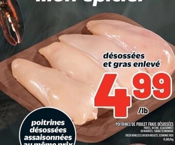 Metro FRESH BONELESS CHICKEN BREASTS, ECONOMIC PACK offer
