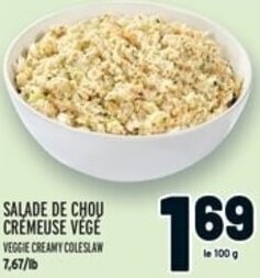 Metro VEGGIE CREAMY COLESLAW offer