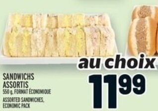 Metro ASSORTED SANDWICHES, ECONOMIC PACK offer