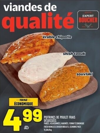 Metro FRESH BONELESS CHICKEN BREASTS, ECONOMIC PACK offer