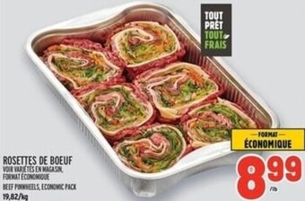 Metro BEEF PINWHEELS, ECONOMIC PACK offer