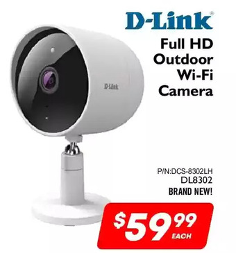 Factory Direct D-link full hd outdoor wi-fi camera offer