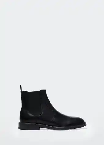 Mango Leather chelsea ankle boots offer