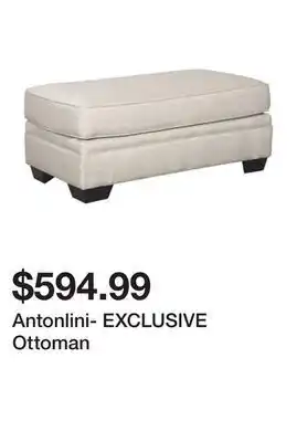 Ashley Furniture Antonlini- exclusive ottoman offer
