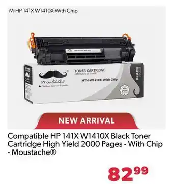 Shopper+ Compatible hp 141x w1410x black toner cartridge high yield 2000 pages - with chip - moustache offer