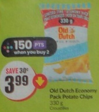 FreshCo Old Dutch Economy Pack Potato Chips 330 g offer