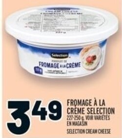 Metro SELECTION CREAM CHEESE offer