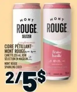 Metro MONT ROUGE SPARKLING CIDER offer