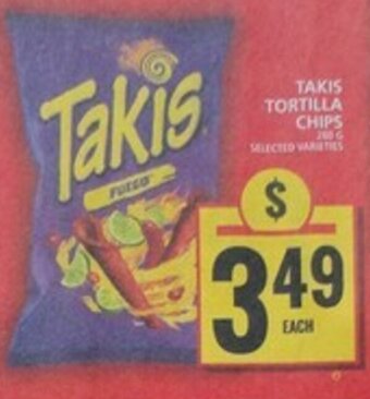 Food Basics TAKIS TORTILLA CHIPS offer