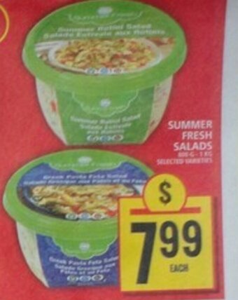 Food Basics SUMMER FRESH SALADS offer