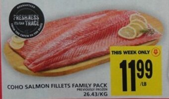 Food Basics COHO SALMON FILLETS FAMILY PACK offer