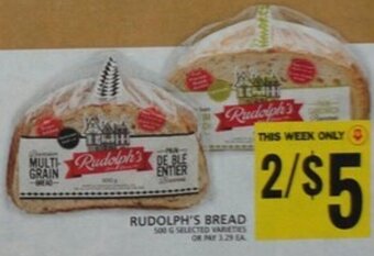 Food Basics RUDOLPH'S BREAD offer