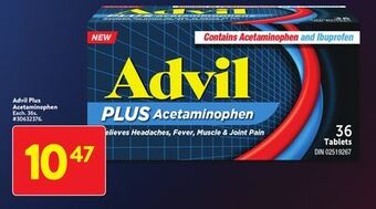 Walmart Advil plus acetaminophen offer