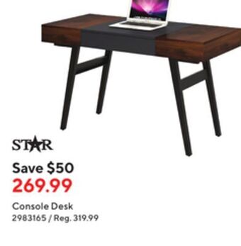 Staples Star console desk offer