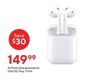 Staples Airpods (2nd generation) offer