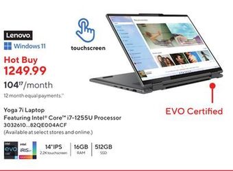 Staples Lenovo yoga 7 14 laptop offer