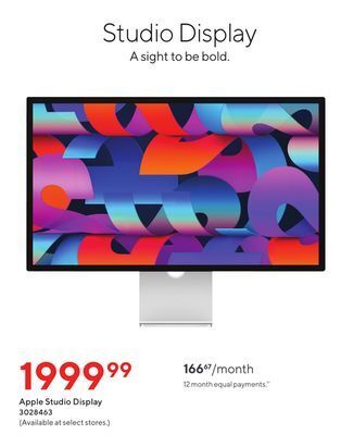 Staples Apple studio display offer