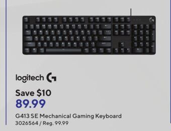 Staples Logitech g413 se mechanical gaming keyboard offer
