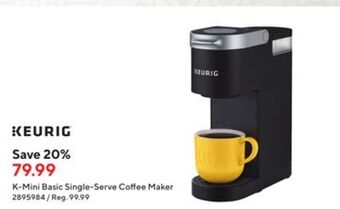 Staples Keurig k-mini basic single-serve coffee maker offer