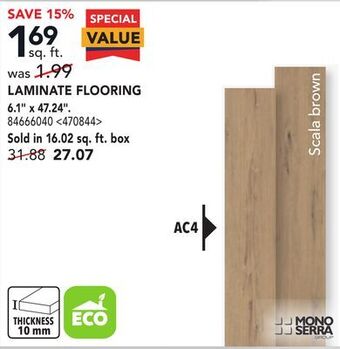 Lowe's Mono serra laminate flooring 6,1 x 47.24 offer