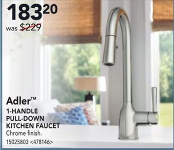 Lowe's Moen adler 1-handle pull-down kitchen faucet offer