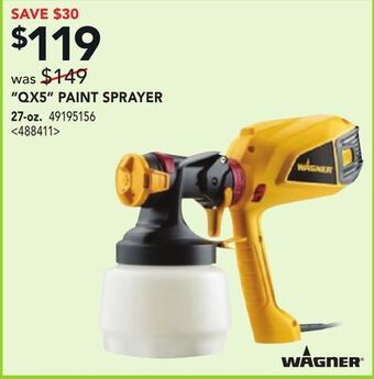 Lowe's Wagner qx5 paint sprayer offer