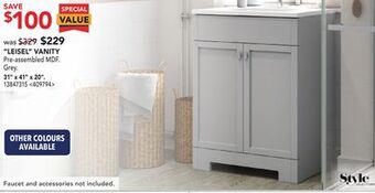 Lowe's Style selections leisel vanity 31 x 41 x 20 offer