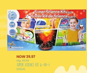 Toys R us Science4you super science kit 6-in-1 offer