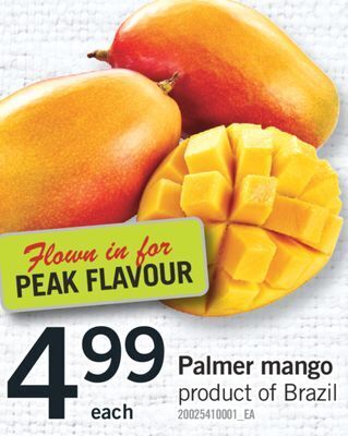 Fortinos Palmer mango offer