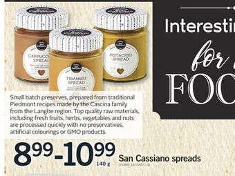 Fortinos San cassiano spreads, 140 g offer