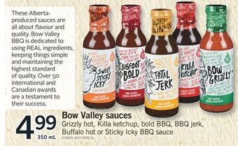 Fortinos Bow valley sauces offer