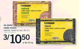 Fortinos No name® cedar mulch offer
