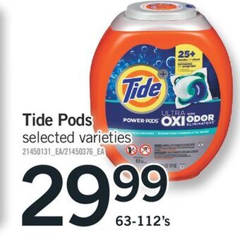 Fortinos Tide pods, 63-112's offer