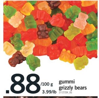 Fortinos Gummi grizzly bears offer
