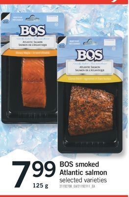 Fortinos Bos smoked atlantic salmon, 125 g offer
