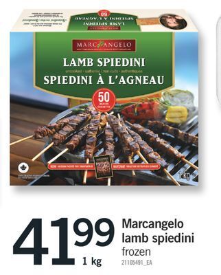 Fortinos Marcangelo lamb spiedini offer