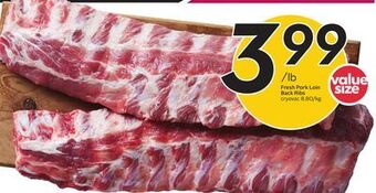 Sobeys Fresh pork loin back ribs offer